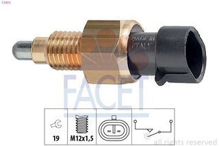Διακόπτης, φώτα όπισθεν M12x1,5 ALFA ROMEO / DAEWOO / FIAT / LANCIA / MINI / OPEL / PORSCHE / SAAB / SUZUKI 1239271, 90482454, 96192077, 99660610301, 23117527716, 37610-84E00, 71739582