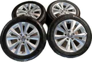 Γνήσιες Ζάντες Αλουμινίου VW "Toronto" 16" (5x112) με ελαστικά 205/55/16 sava Eskimo