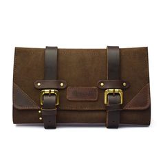 TripMachine Δερμάτινη Θήκη Εργαλείων Μοτοσικλέτας καφέ | Tool roll all tobacco