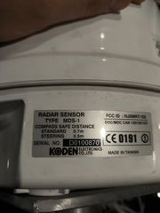 Ραντάρ ναυτιλίας Koden MDS-1 με οθόνη Interphase, χάρτες και GPS
