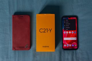 Realme C21Y 3GB/32GB Black Dual Sim με θήκη και φορτιστή