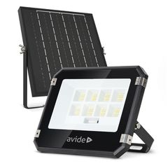 Avide Ηλιακός Προβολέας LED 50W CCT με Ξεχωριστό Ηλιακό Πάνελ και Τηλεχειριστήριο
