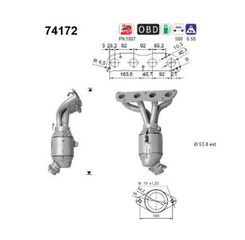 ΚΑΤΑΛΥΤΗΣ NISSAN QASHQAI 2.0cc 2007-2014 ΚΑΡΑΛΟΙΖΟΣ exhaust