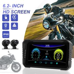 Οθόνη Μοτοσυκλέτας CarPlay Android Auto 6.2” HD με Κάμερες 1080P BSD IP68