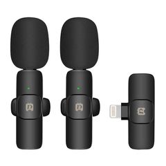 Puluz Ασύρματο Μικρόφωνο Lavalier PU3150B Lightning, 2τμχ (Μαύρο)
