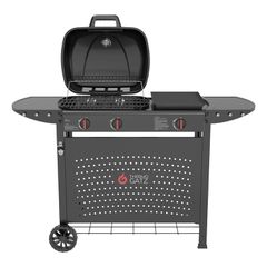 Thermogatz 03.313.435 GS GRILL 2 + Plancha Ψησταριά Υγραερίου με 2 Εστίες 5kW και Πλαϊνό Μάτι 3kW