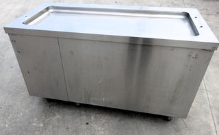 Μεταχειρισμενο Επαγγελματικό Ψυχόμενο Salad Bar INOX με Ψυγείο & Πάγκο Προετοιμασίας 400e+ ΦΠΑ-thumb-2