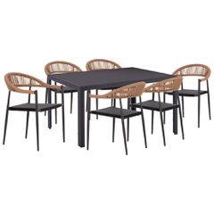 ΣΕΤ ΤΡΑΠΕΖΑΡΙΑΣ 7ΤΜΧ BERG HM10876.01 ΤΡΑΠΕΖΙ ΜΕΤΑΛ.ΓΚΡΙ--ΚΑΡΕΚΛΕΣ ΑΛΟΥΜΙΝΙΟΥ