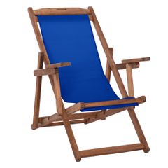 ΣΕΖΛΟΝΓΚ ΜΕ ΜΠΡΑΤΣΑ ΛΗΜΝΟΣ & PVC ΜΠΛΕ HM11708.01T ΞΥΛΟ ΟΞΙΑΣ ΚΑΡΥΔΙ 62.5x97x105Υεκ