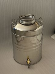 SANSONE Ιταλικό Ανοξείδωτο Δοχείο Ελαιολάδου 20L Inox 18/10 με Βρυσάκι