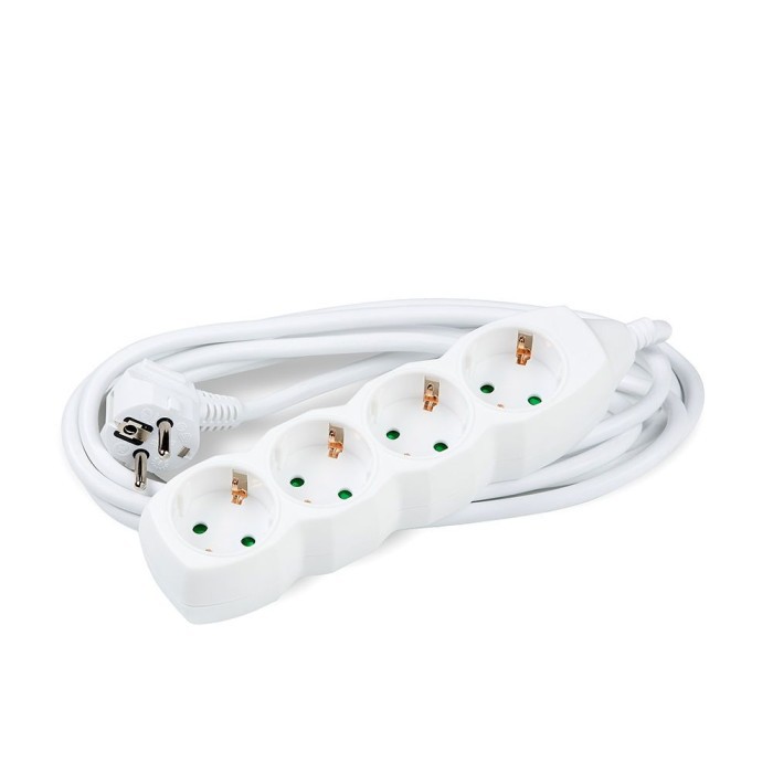 Technik Πολύπριζο 4 Θέσεων 1,5mm2 Λευκό 3m