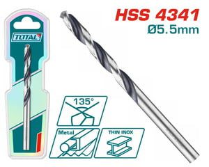 TOTAL TAC1200554 ΕΠΑΓΓ. ΤΡΥΠΑΝΙ HSS DIN4341 5.5mm 1τεμ
