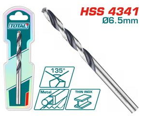TOTAL TAC1200654 ΕΠΑΓΓ. ΤΡΥΠΑΝΙ HSS DIN4341 6.5mm 1τεμ