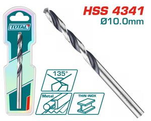TOTAL TAC1201004 ΕΠΑΓΓ. ΤΡΥΠΑΝΙ HSS DIN4341 10mm 1τεμ