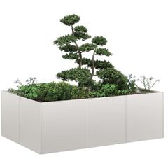Ζαρντινιέρα 120x80x40 εκ. από Ανοξείδωτο Ατσάλι 860749