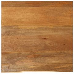 Επιφάνεια Τραπεζιού 80x80x3,8 εκ. Live Edge Μασίφ Ξύλο Μάνγκο 370602