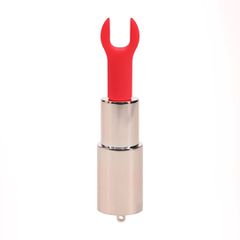 Diamond - Lipstick Vibrator with 4 Attachments - Iridescent-thumb-1