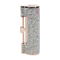 Diamond - Lipstick Vibrator with 4 Attachments - Iridescent-thumb-3