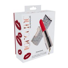 Diamond - Lipstick Vibrator with 4 Attachments - Iridescent-thumb-5