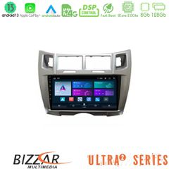 Bizzar Ultra Series Toyota Yaris 8core Android13 8+128GB Navigation Multimedia Tablet 9 (Ασημί Χρώμα) | Pancarshop