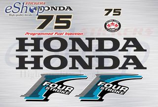 Αυτοκόλλητα σετ για Honda BF 75 Hp έκδοση 2006