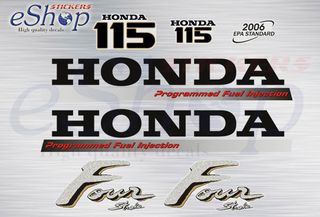 Αυτοκόλλητα σετ για Honda BF 115 Hp έκδοση 2000 2006