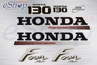 Αυτοκόλλητα σετ για Honda BF 130 Hp έκδοση 2000 2006