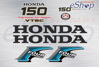 Αυτοκόλλητα σετ για Honda BF 150 Hp VTEC έκδοση 2006