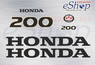Αυτοκόλλητα σετ για Honda BF 200 V6 έκδοση 2017