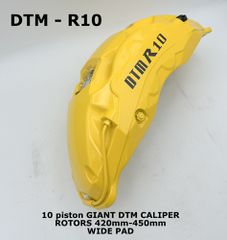 φρενα RANGE ROVER DTM R10m YELLOW MONOBLOCK CALIPERS RANGE ROVER EVOQUE-VELAR-SPORT NEED WHEELS 22''-24'' CALIPERS 10 pistons DTM 10 ΠΙΣΤΟΝΑ BRAKE KIT
