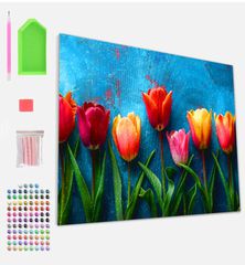 Splat Planet Σετ Diamond Painting "Totally Tulips" σε Καμβά με Τελάρο 30x40cm