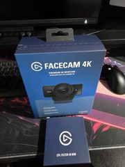 Elgato Facecam 4K + CPL Filter 49mm – Brand New