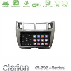 Clarion GL300 Series 4Core Android ClarionOS 2+32GB Toyota Yaris Navigation Multimedia Tablet 9" (Ασημί Χρώμα) Με Ca