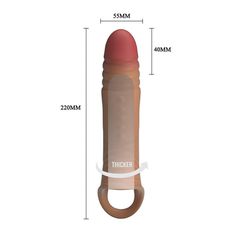 Pretty Love Vibrating Penis Sleeve-thumb-3