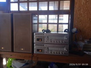 Vintage ηχοσύστημα aiwa AF3060 japan wood case του 1975