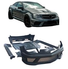 CONVERSION UPGRADE WIDE BODY KIT MERCEDES BENZ C63 AMG W204 2008 - 2014 upgrade to BLACK SERIES AMG 63 Desgin