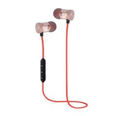 Μαγνητικά ασύρματα αθλητικά ακουστικά Universal Bluetooth ροζ χρυσό χρώμα