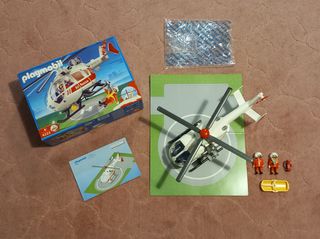 Vintage Playmobil ελικόπτερο διάσωσης (Νο 4222)