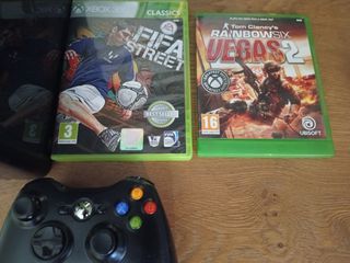 Xbox 360 + 6 Games-thumb-2