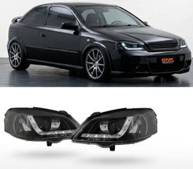 ΦΑΝΑΡΙΑ ΕΜΠΡΟΣ Tuning headlight set OPEL ASTRA G Black