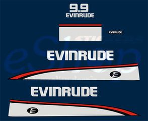 Αυτοκόλλητα σετ για Evinrude 9,9 Hp Δίχρονη έκδοση 1994