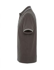 JRC Paris Man Ανδρικό πόλο πικέ 180gsm - 100% Βαμβάκι πενιέ DARK GREY/WHITE – 503
