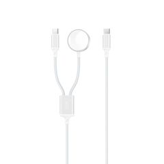 XO CX030 Type-c σε Type-c + Καλώδιο Φόρτισης Ρολογιού Λευκό