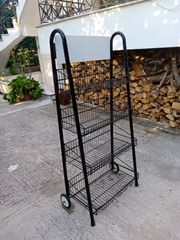 STAND,ΕΚΘΕΤΗΣ ΜΕ 4 ΡΆΦΙΑ ΤΡΟΧΉΛΑΤΟΣ