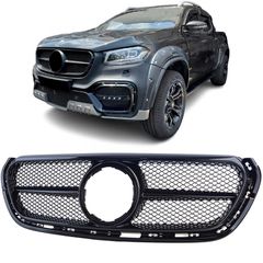 ΜΑΣΚΑ ΕΜΠΡΟΣ Mercedes X-Class W470 2017-2020 Black performance