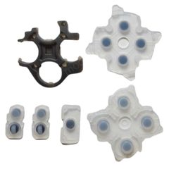 Σετ Μεμβράνες Κουμπιών - Silicone Conductive Rubber Adhesive Button Pads για χειριστήριο Sony Playstation 5 PS5 Gamepad DualSense Edge Controller V2.0 BDM-020 CFI-ZCT1a 6pcs ( Κωδ.1-GAME316 )