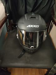 Axxis Full Face κράνος μηχανής small μαύρο mε καινούργια ζελατίνα