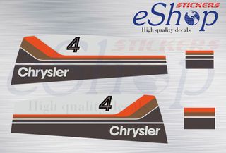 Αυτοκόλλητα σετ για Chrysler 4 Hp δίχρονης 1979