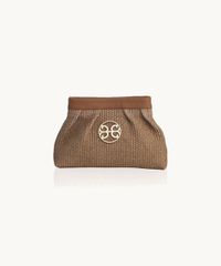 Bonendis Kiss Small in Raffia & Tabac Leather