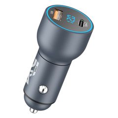ATC-CA09 Φορτιστής Αυτοκινήτου με 2 Θύρες USB-A & Type-C και LED Οθόνη 42.5W